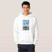 Heißluftballons über dem See, NZ Hoodie (Vorne ganz)