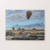 Heißluftballons über der London Bridge 2026 Puzzle (Horizontal)