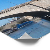 Heißluftballons über der London Bridge Poster (Ecke)