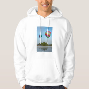 Heißluftballons über einem See, NZ Hoodie