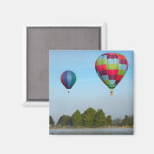 Heißluftballons über einem See, NZ Magnet (Vorderseite/Rückseite)