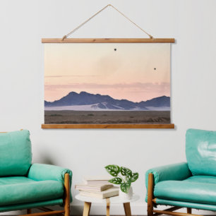 Heißluftballons über Sossusvlei Wandteppich Mit Holzrahmen