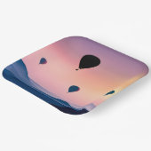 Heißluftballons und -gebirge pappteller (Gewinkelt)