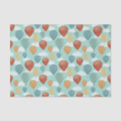 Heißluftballons und Gemusterte Weißwolken Seidenpapier (Vorderseite)