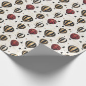 Heißluftballons und Sterne Geschenkpapier (Ecke)