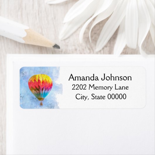 Heißluftballons Wasserfarbe (Insitu)