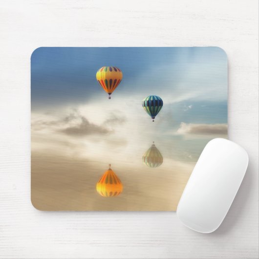 Heißluftballons Wasserreflektion Mousepad (Mit Mouse)
