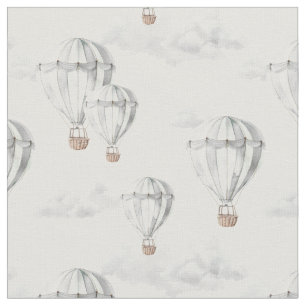 Heißluftballons whimsical Kinderzimmer Abenteuer g Stoff