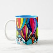 Heißluftballons Zweifarbige Tasse (Links)