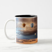 Heißluftballons Zweifarbige Tasse (Links)