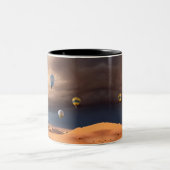 Heißluftballons Zweifarbige Tasse (Mittel)