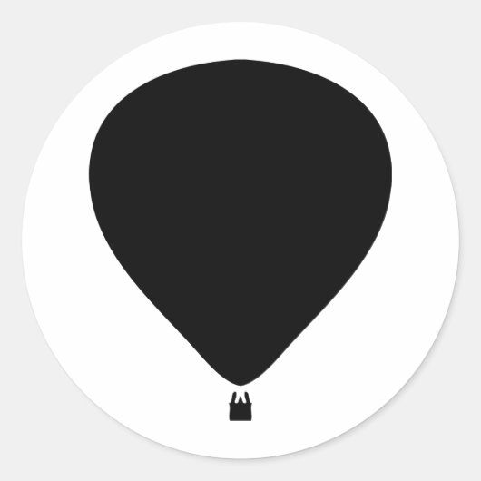 Heißluftballonsymbol Runder Aufkleber (Vorderseite)