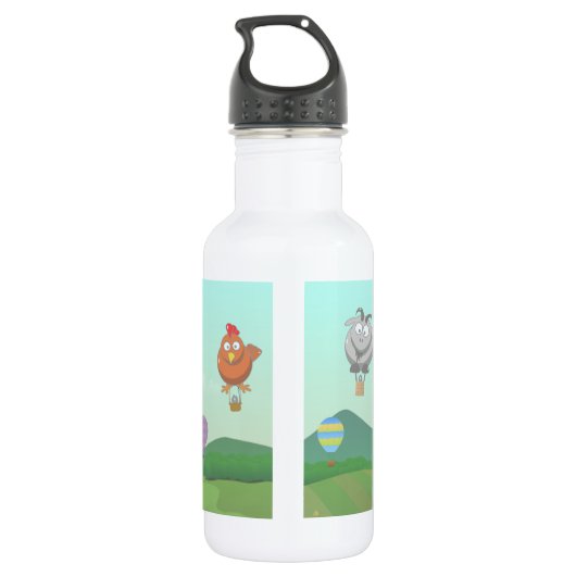 Heißluftballontiere Edelstahlflasche (Rückseite)