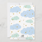 Heißluftballontiere Einladung (Rückseite)