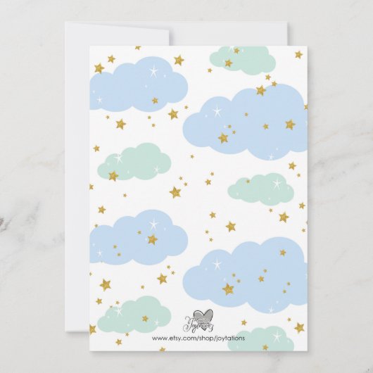 Heißluftballontiere Einladung (Rückseite)