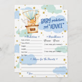 Heißluftballontiere Einladung (Vorne/Hinten)