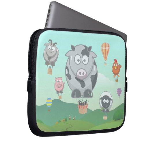 Heißluftballontiere Laptopschutzhülle (Vorne Rechts)