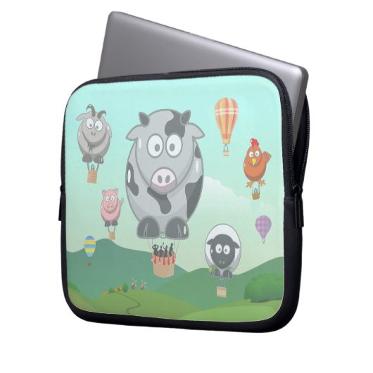 Heißluftballontiere Laptopschutzhülle (Vorderseite Links)