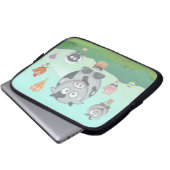 Heißluftballontiere Laptopschutzhülle (Vorne Knopf)