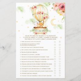 Heißluftballontiere über oder unter Kinderspiel