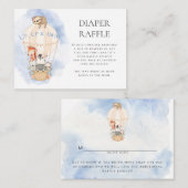 Heißluftballontiere Wasserfarben Windelfallschirm Begleitkarte (Vorne/Hinten)