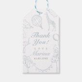 Heißluftballontoilettendusche Geschenkanhänger (Vorderseite)