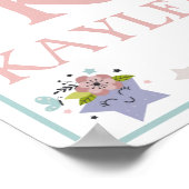 Heißluftballonwolke, Regenbogen, Moon Art Print Se Poster (Ecke)