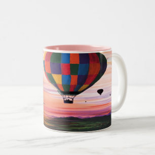 Heißluftfahrt Zweifarbige Tasse