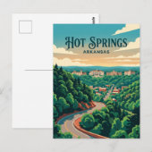 Heißquellen USA Postkarte (Vorne/Hinten)