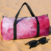 Heißrosa abstrakte Wasserfarbe Duffle Bag