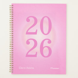 Heißrosa Aura Big Year Planer