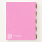 Heißrosa Aura-Botschaftsnotizbuch Notizblock (Rückseite)