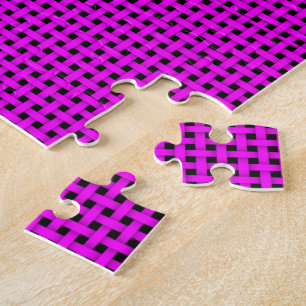 Heißrosa Bandgewebe Puzzle