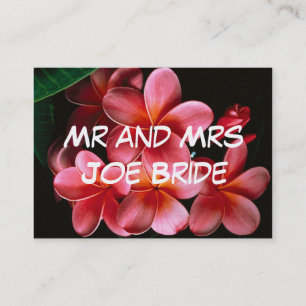 Heißrosa Blumen Neue Heim Adresskarten Visitenkarte