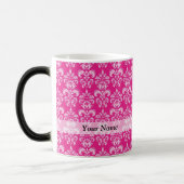 Heißrosa Damastmuster Verwandlungstasse (Links)