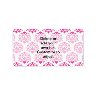 Heißrosa Dambe Adressaufkleber