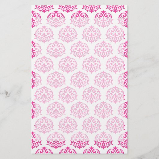 Heißrosa Dambe Briefpapier (Vorderseite)