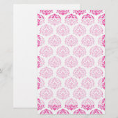 Heißrosa Dambe Briefpapier (Vorne/Hinten)