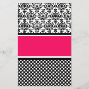 heißrosa Dambe Briefpapier