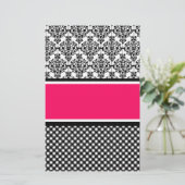 heißrosa Dambe Briefpapier (Stehend Vorderseite)