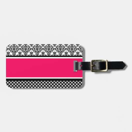 heißrosa Dambe Gepäckanhänger (Vorderseite horizontal)