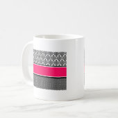heißrosa Dambe Kaffeetasse (Vorderseite Links)
