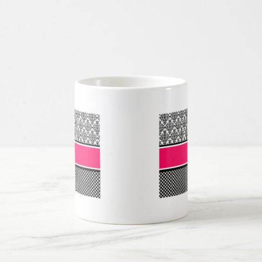 heißrosa Dambe Kaffeetasse (Mittel)