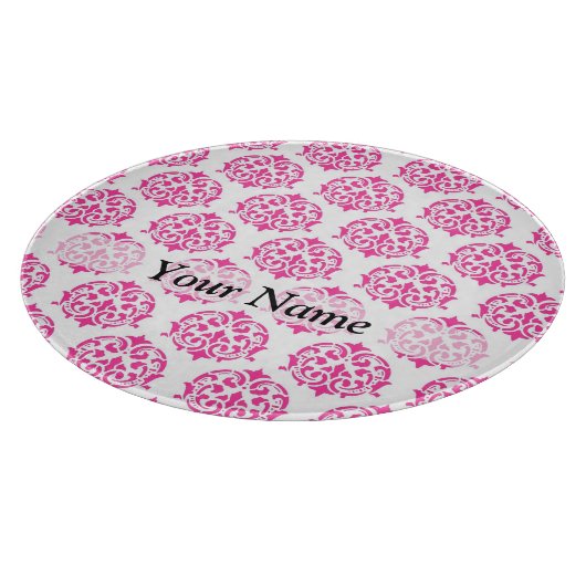 Heißrosa Dambe Schneidebrett (Ecke)