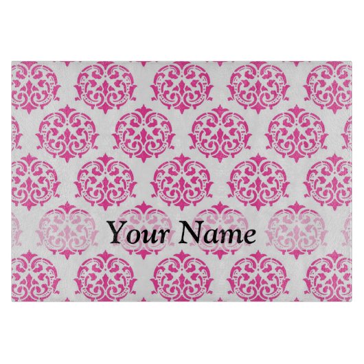 Heißrosa Dambe Schneidebrett (Vorderseite)