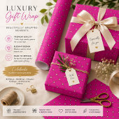 Heißrosa Diamant-Geschenkpapier Geschenkpapier
