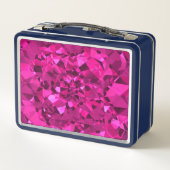 Heißrosa Edelstein Lunchbox (Rückseite)