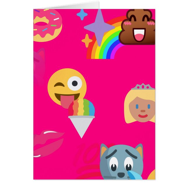 heißrosa Emoji (Vorne)