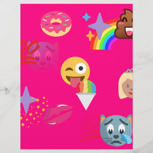 heißrosa Emoji (Vorderseite)