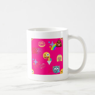 heißrosa Emoji Kaffeetasse